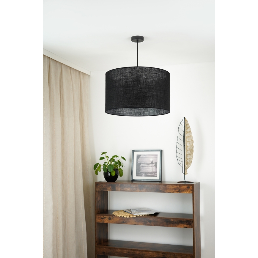 Brilagi - Chandelier on a string TUBES ROLLER 1xE27/15W/230V d. 50 cm black