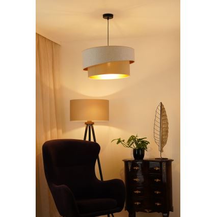 Brilagi - Chandelier on a string VEGAS SHINE 1xE27/15W/230V d. 50 cm creamy/beige