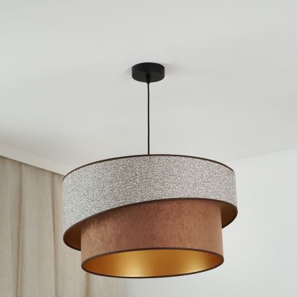 Brilagi - Chandelier on a string VEGAS SHINE 1xE27/15W/230V d. 50 cm grey/brown