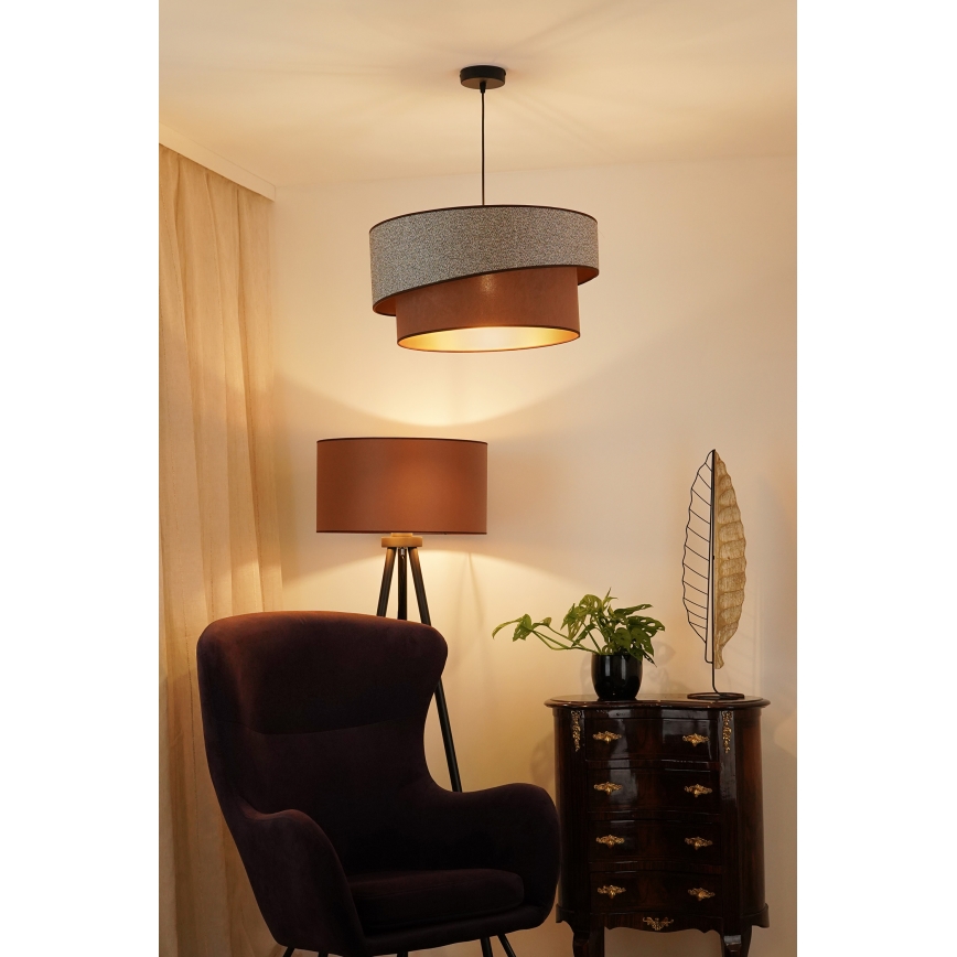 Brilagi - Chandelier on a string VEGAS SHINE 1xE27/15W/230V d. 50 cm grey/brown
