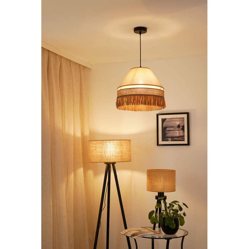 Brilagi - Chandelier on a string WINNETOU AVIGNION 1xE27/15W/230V d. 35 cm brown/creamy