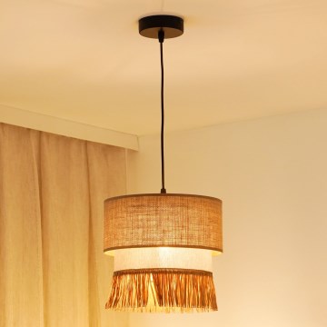 Brilagi - Chandelier on a string WINNETOU BOHO 1xE27/15W/230V d. 25 cm brown/creamy