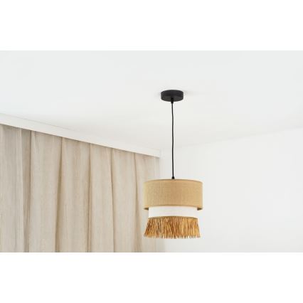 Brilagi - Chandelier on a string WINNETOU BOHO 1xE27/15W/230V d. 25 cm brown/creamy