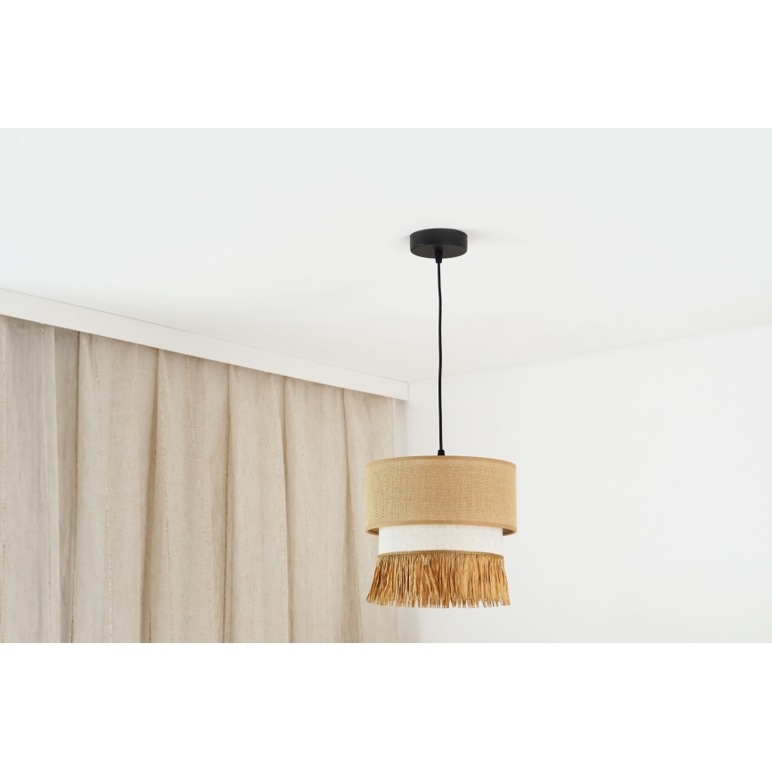 Brilagi - Chandelier on a string WINNETOU BOHO 1xE27/15W/230V d. 25 cm brown/creamy