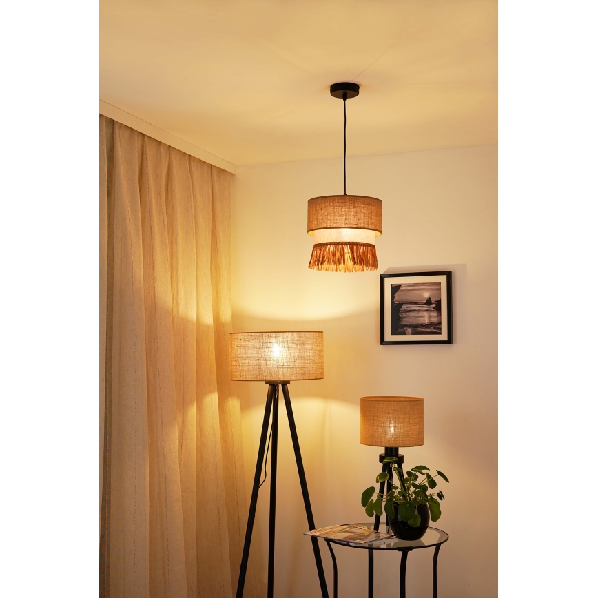 Brilagi - Chandelier on a string WINNETOU BOHO 1xE27/15W/230V d. 25 cm brown/creamy