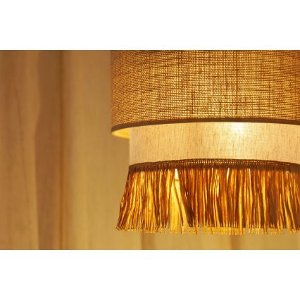 Brilagi - Chandelier on a string WINNETOU BOHO 1xE27/15W/230V d. 25 cm brown/creamy