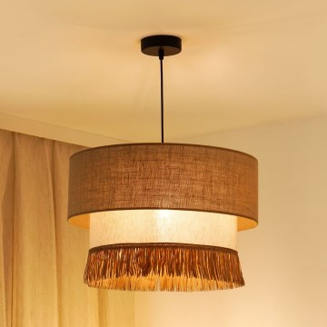 Brilagi - Chandelier on a string WINNETOU BOHO 1xE27/15W/230V d. 45 cm brown/creamy