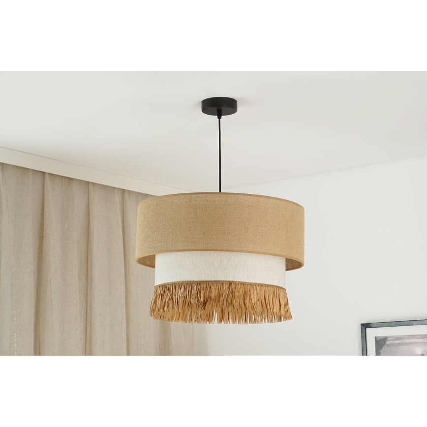 Brilagi - Chandelier on a string WINNETOU BOHO 1xE27/15W/230V d. 45 cm brown/creamy