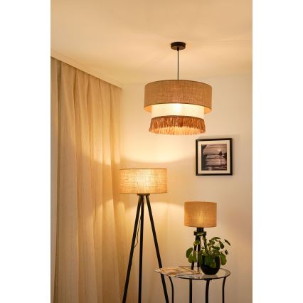 Brilagi - Chandelier on a string WINNETOU BOHO 1xE27/15W/230V d. 45 cm brown/creamy