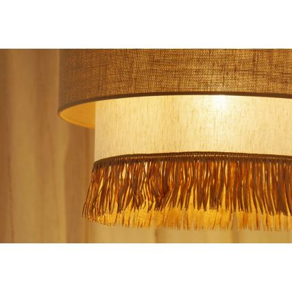 Brilagi - Chandelier on a string WINNETOU BOHO 1xE27/15W/230V d. 45 cm brown/creamy
