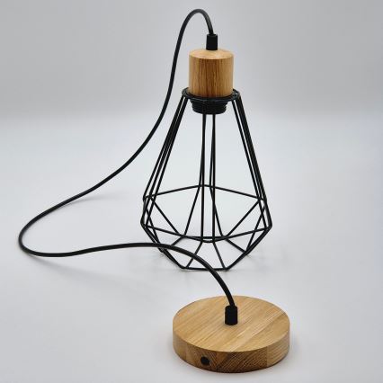 Brilagi - Chandelier on a string WOODY BASKET 1xE27/60W/230V oak