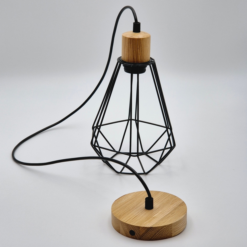 Brilagi - Chandelier on a string WOODY BASKET 1xE27/60W/230V oak