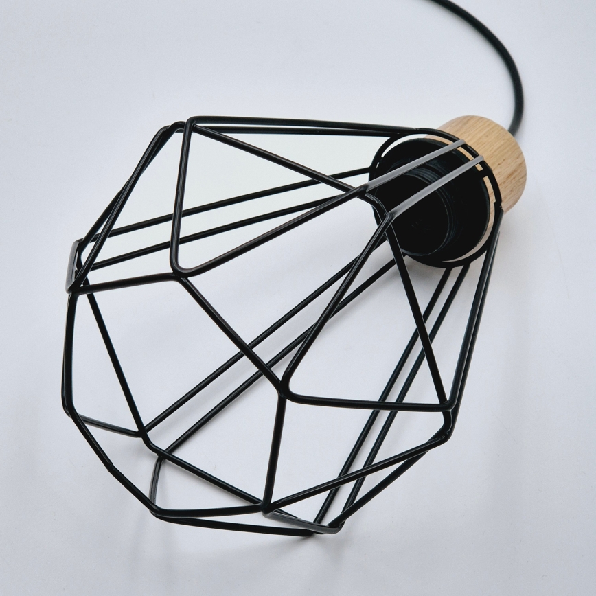 Brilagi - Chandelier on a string WOODY BASKET 1xE27/60W/230V oak