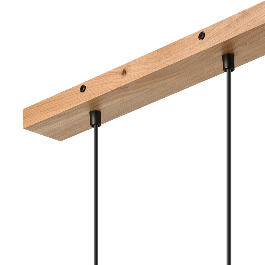 Brilagi - Chandelier on a string WOODY BASKET 2xE27/60W/230V oak