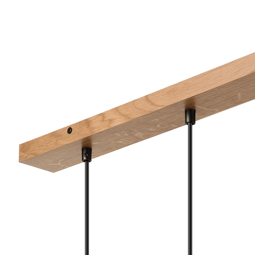 Brilagi - Chandelier on a string WOODY BASKET 3xE27/60W/230V oak