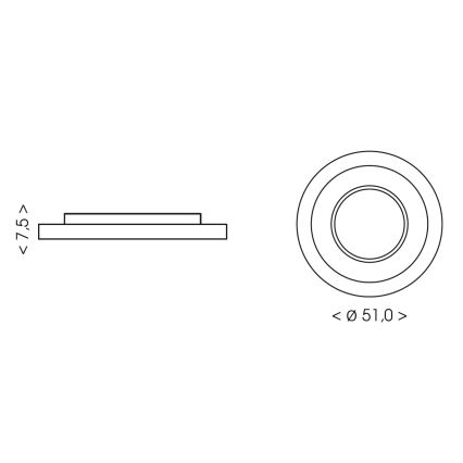 BRILAGI - LED Children's ceiling light ASTRO LED/80W/230V 3000/4500/6000K Ø 51 cm