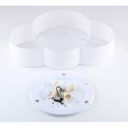 Brilagi - Children's ceiling light NIMBUS 4xE27/15W/230V 46x63 cm white