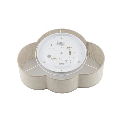 Brilagi - Children's ceiling light NIMBUS LINEN 2xE27/15W/230V beige