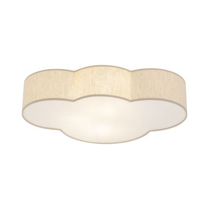 Brilagi - Children's ceiling light NIMBUS LINEN 4xE27/15W/230V beige