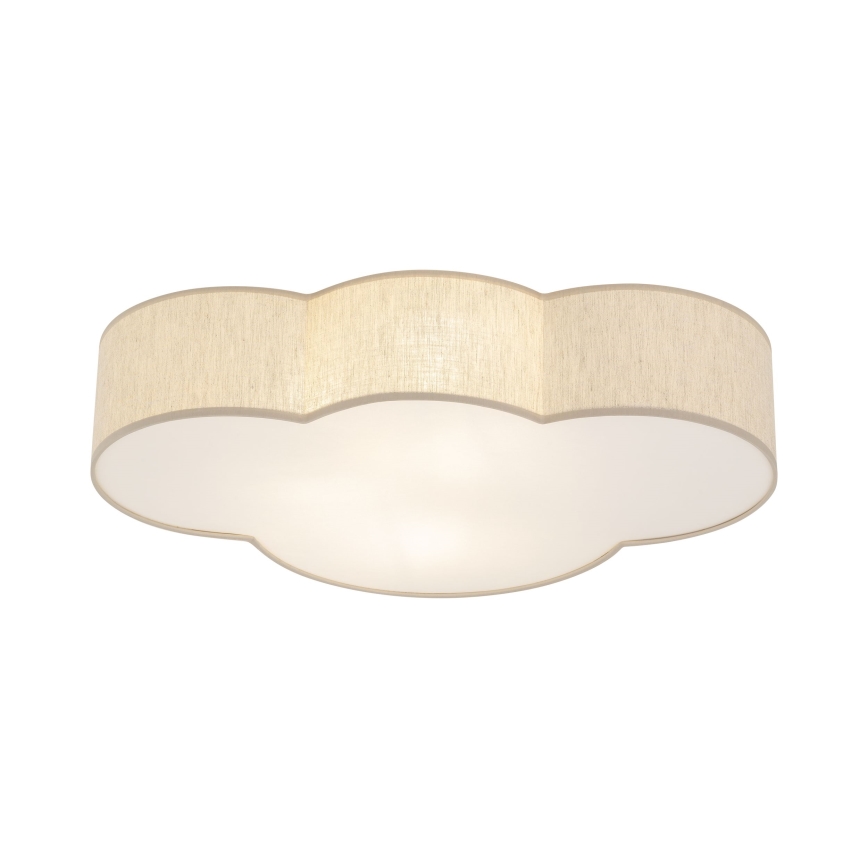 Brilagi - Children's ceiling light NIMBUS LINEN 4xE27/15W/230V beige