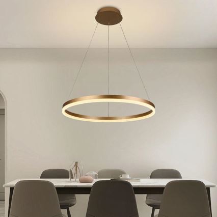 Brilagi - Dimmable LED pendant light suspended on cable CIRCLE LED/42W/230V 3000-6500K dia. 60 cm + remote control