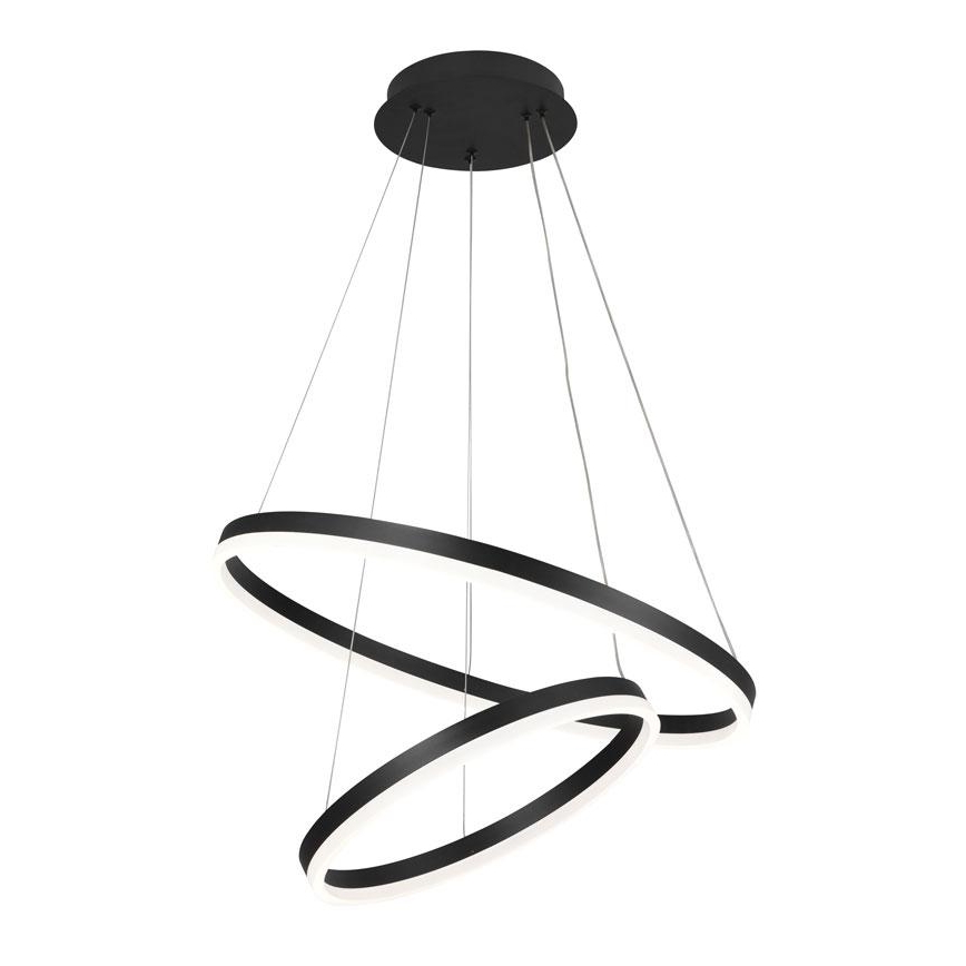 Brilagi - LED dimmable pendant on cable CIRCLE LED/70W/230V 3000-6500K Ø 60 cm black + remote control