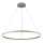 Brilagi - CIRCLE LED Dimmable Cable Pendant Light, 55W, 230V, 3000–6500K, Ø 80 cm, Silver + Remote Control