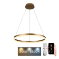 Brilagi - CIRCLE LED Dimmable Cable-Suspended Pendant Lamp, 42W/230V, Tunable White 3000–6500K, Ø 60 cm + Remote Control