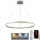 Brilagi - CIRCLE LED dimmable pendant light suspended on cable, LED 55W/230V, 3000–6500K, Ø 80 cm, white + remote control