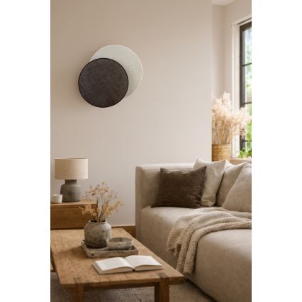 Brilagi - CIRCLES Wall Lamp 1xE27/60W/230V dia. 45 cm cream/brown