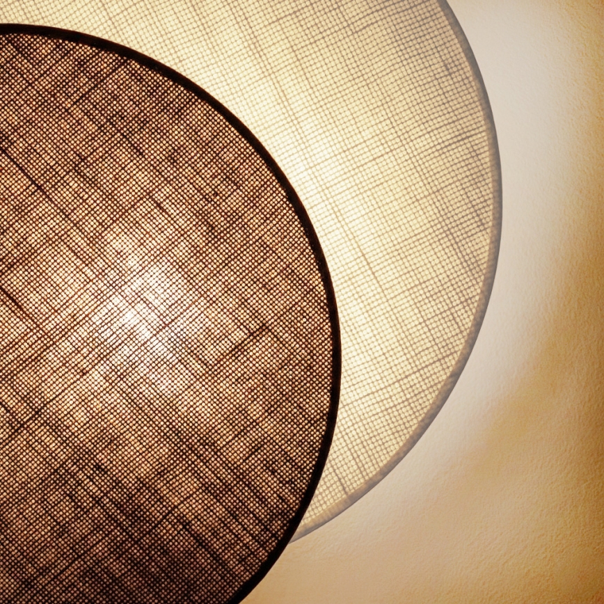 Brilagi - CIRCLES Wall Lamp 1xE27/60W/230V dia. 45 cm cream/brown