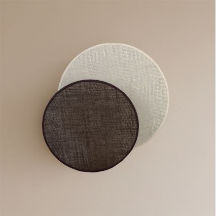 Brilagi - CIRCLES Wall Light 1x E27/60W/230V, Ø 35 cm, Cream/Brown