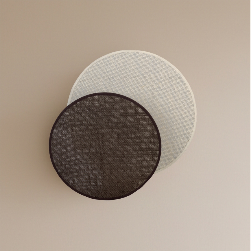 Brilagi - CIRCLES Wall Light 1x E27/60W/230V, Ø 35 cm, Cream/Brown