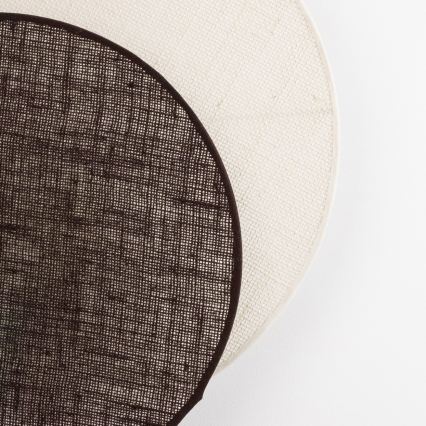 Brilagi - CIRCLES Wall Light 1x E27/60W/230V, Ø 35 cm, Cream/Brown