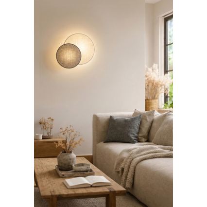 Brilagi - CIRCLES Wall Light 1xE27/60W/230V Ø 35 cm cream/gray