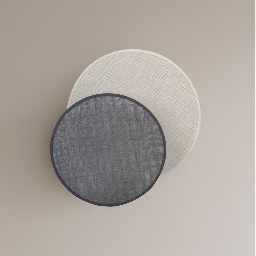 Brilagi - CIRCLES Wall Light 1xE27/60W/230V Ø 35 cm cream/gray
