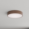 Brilagi - CLARE Bathroom ceiling light with motion and dusk sensor, 3×E27/24W/230V, Ø40 cm, brown, IP54