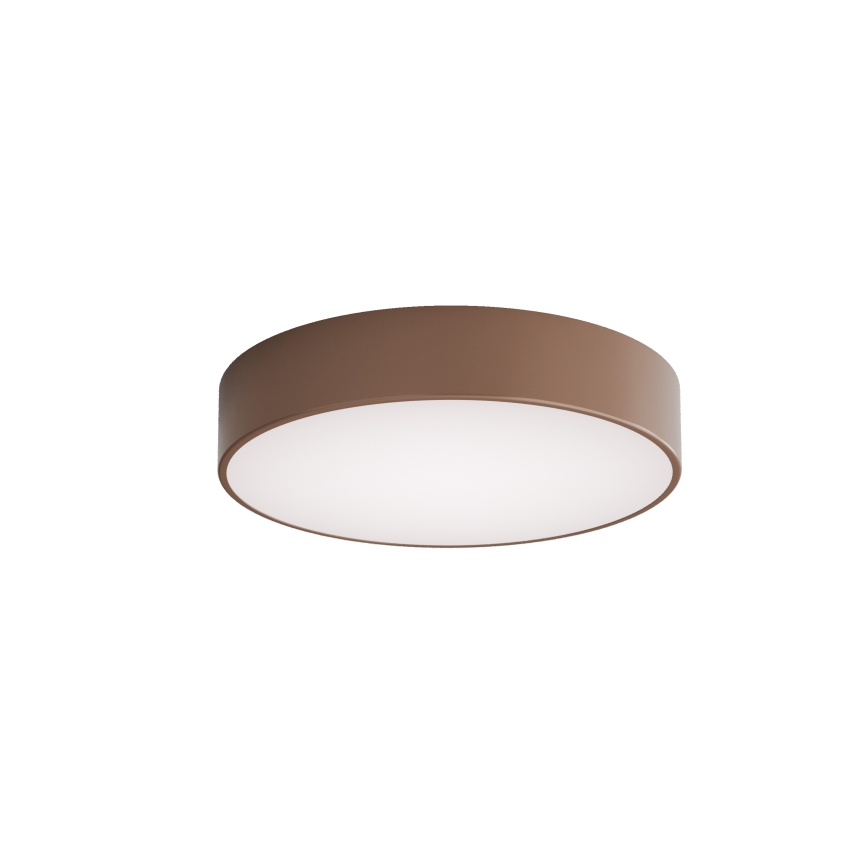 BRILAGI - CLARE Bathroom ceiling light with motion and dusk sensor, 3×E27/24W/230V, Ø40 cm, brown, IP54