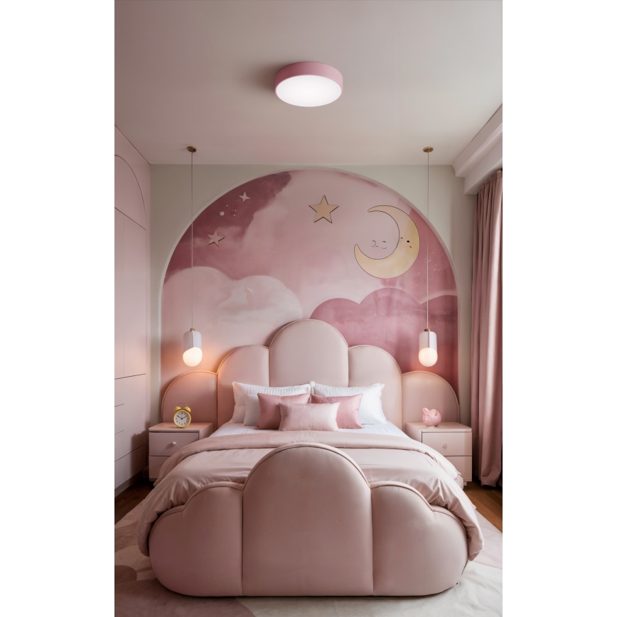 Brilagi - CLARE Ceiling Light 3xE27/24W/230V Ø 40 cm Pink