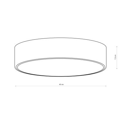 Brilagi - CLARE Ceiling light, 3xE27/40W/230V, Ø 40 cm, khaki