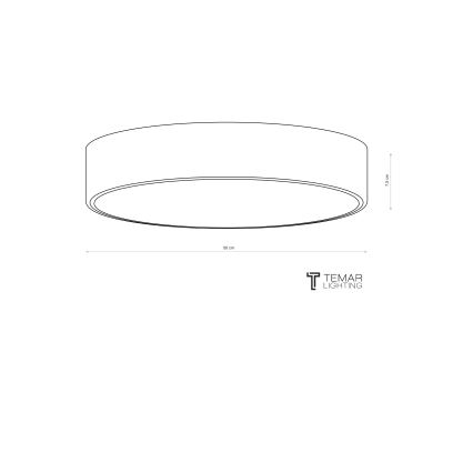 Brilagi - CLARE Ceiling Light 4×E27, 24W, 230V, Ø50 cm, Khaki