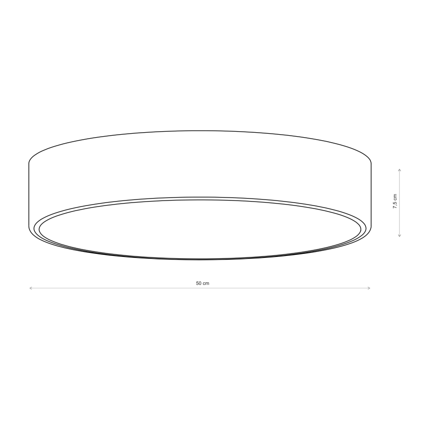 Brilagi - CLARE Ceiling Light 4×E27, 40W, 230V, Ø50 cm, Khaki