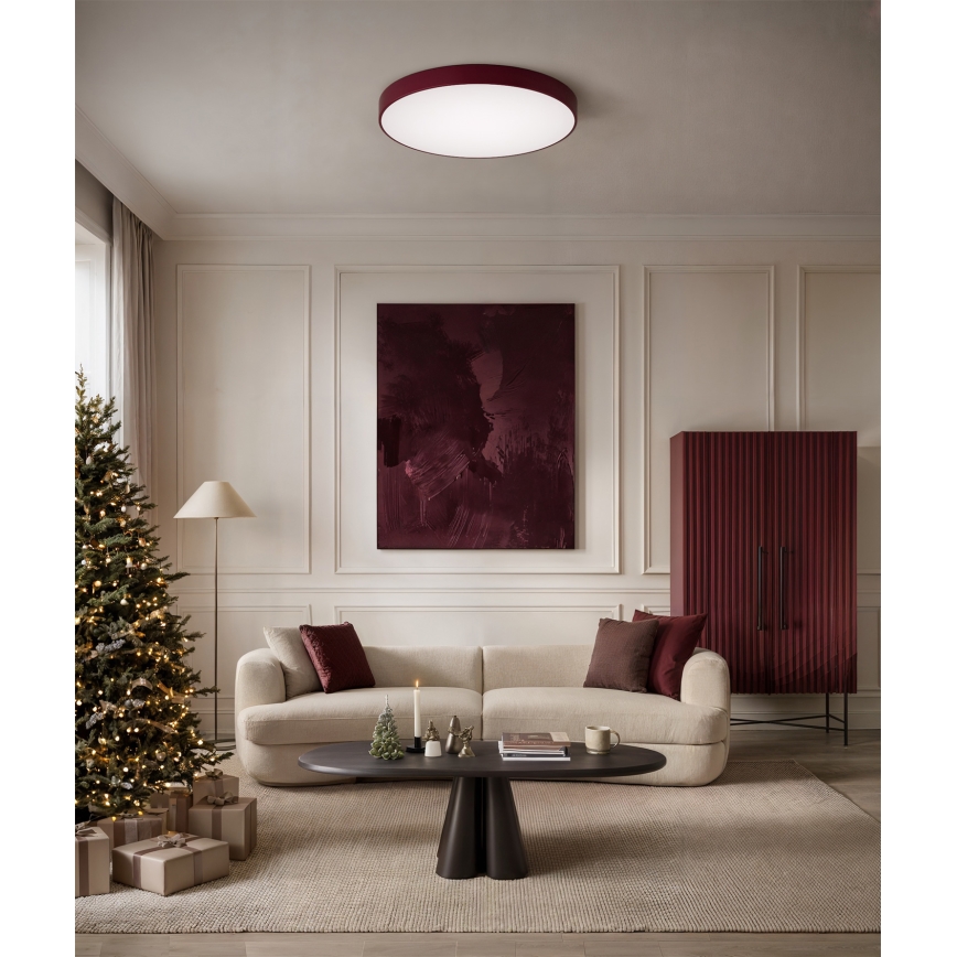 Brilagi - CLARE Ceiling Light 4×E27 (max 24 W) 230 V Ø 50 cm Burgundy