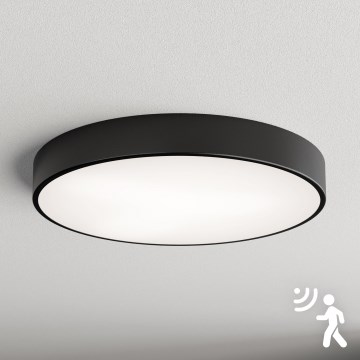 Brilagi - CLARE Ceiling Light with Sensor 5xE27/40W/230V Ø 60 cm Black
