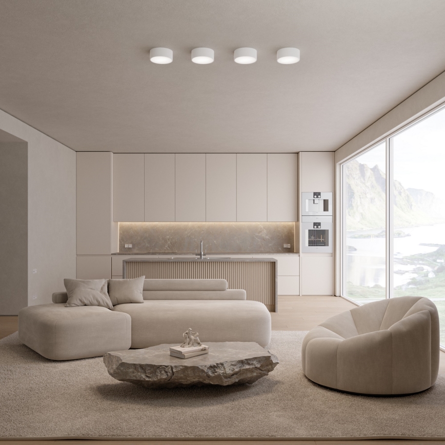 Brilagi - LED RGBW Dimmable Bathroom Ceiling Light CLARE 1xE27/9W/230V 2700-6500K Ø 20 cm IP54 Wi-Fi White