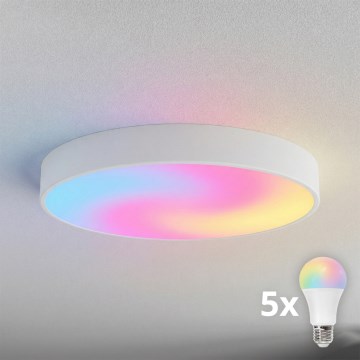 BRILAGI - CLARE LED RGBW Dimmable Ceiling Light 5xE27/12W/230V 2700-6500K diam. 60 cm White