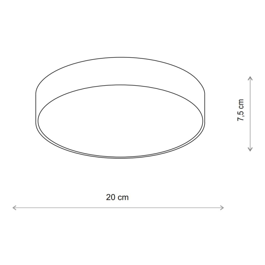 Brilagi - CLARE LED RGBW Dimmable Ceiling Light 1x E27, 9W, 230V, 2700–6500K, Ø 20 cm, Wi‑Fi, Beige