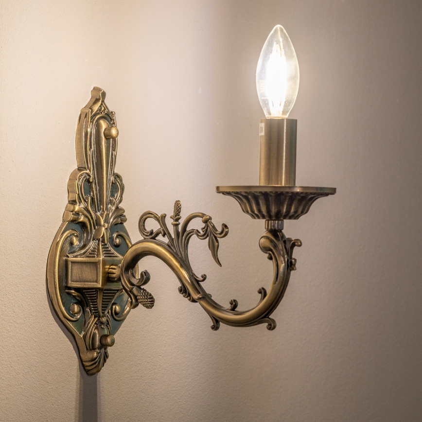 BRILAGI - CLASSIC Wall Lamp 1xE14/10W/230V brass