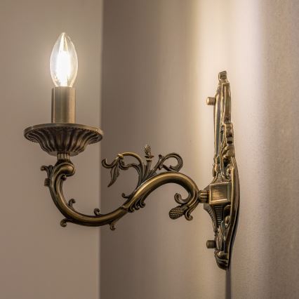BRILAGI - CLASSIC Wall Lamp 1xE14/10W/230V brass