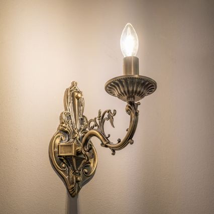 BRILAGI - CLASSIC Wall Lamp 1xE14/10W/230V brass